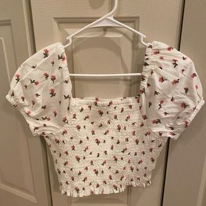 American Eagle Floral Crop Top